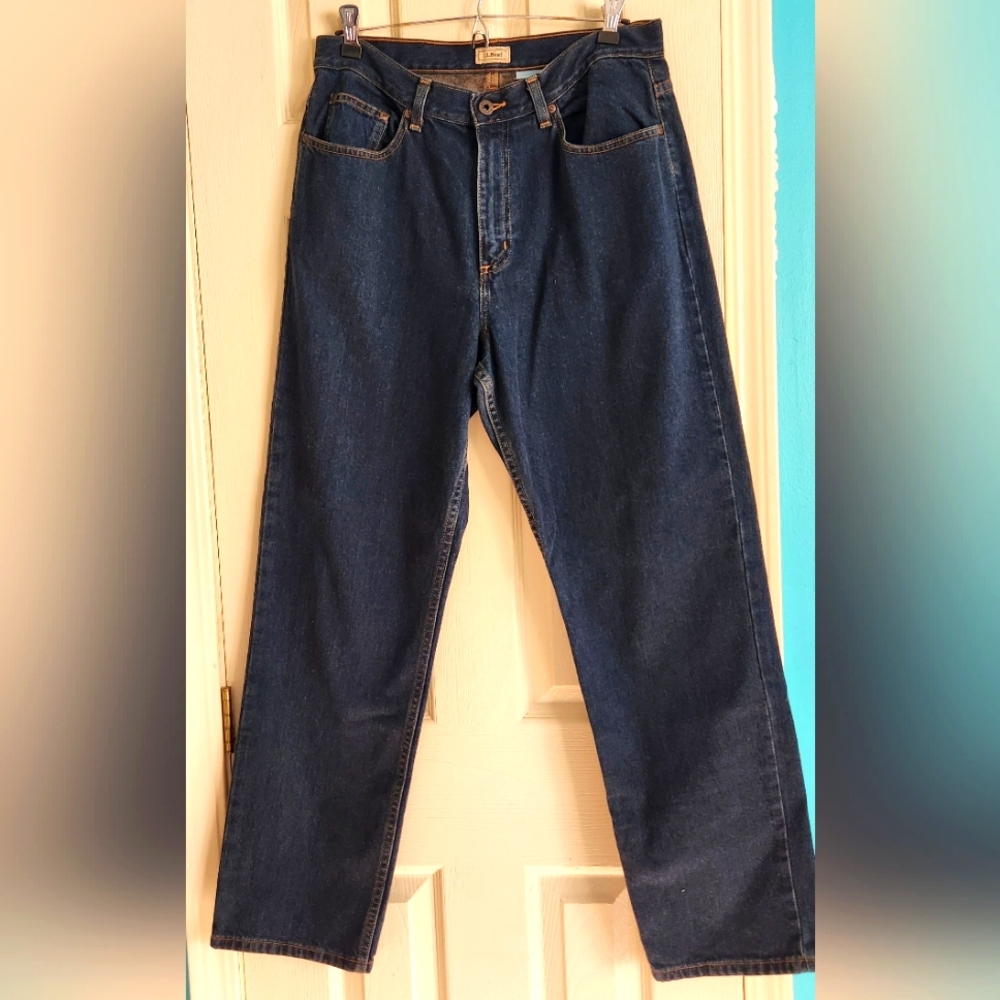 LLBEAN Women's Cotton Blue jeans Size 12 P